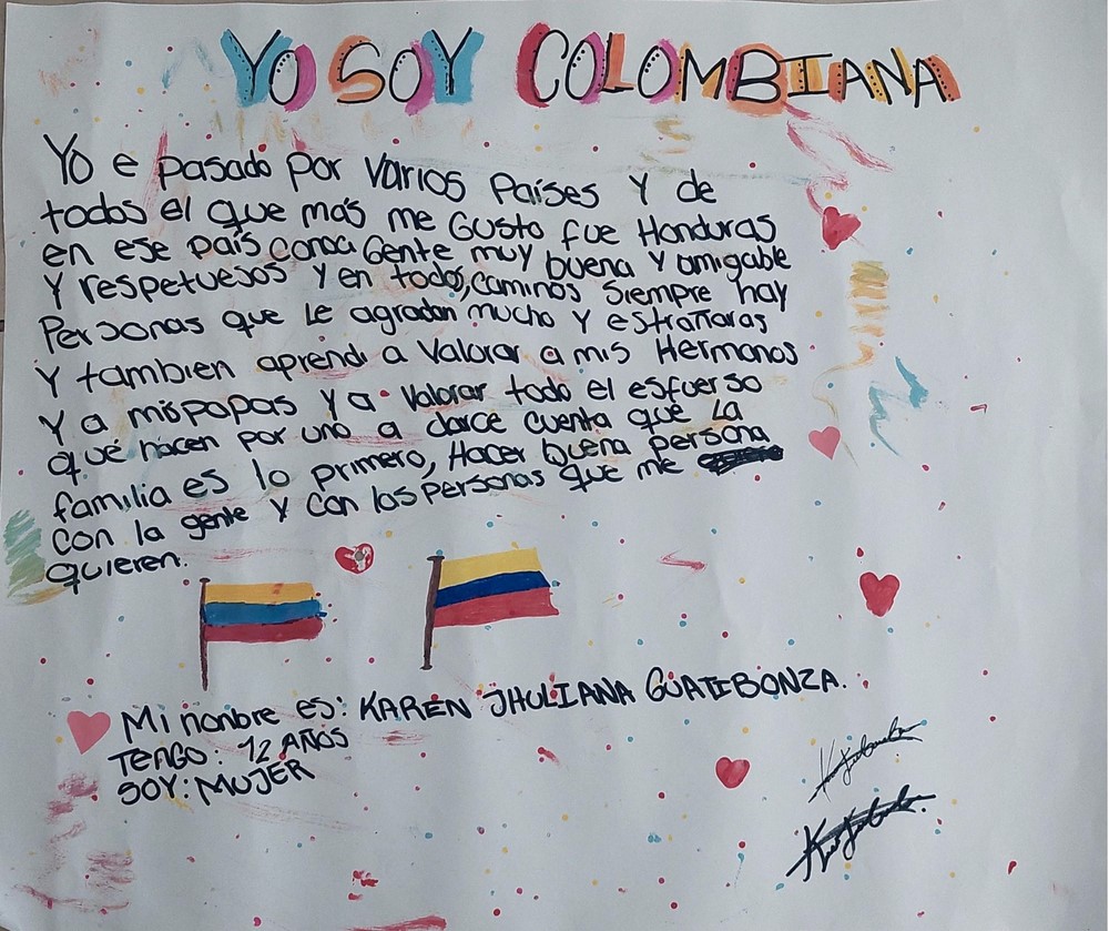 Colorful stories: migrants draw their experiences on the road through Central America