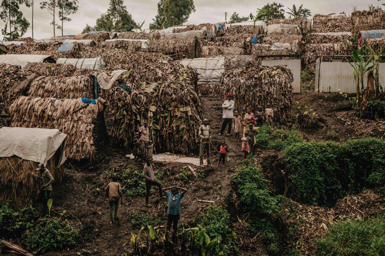 Bugeri site for displaced people, Minova health zone, in the South Kivu province of eastern DRC. 